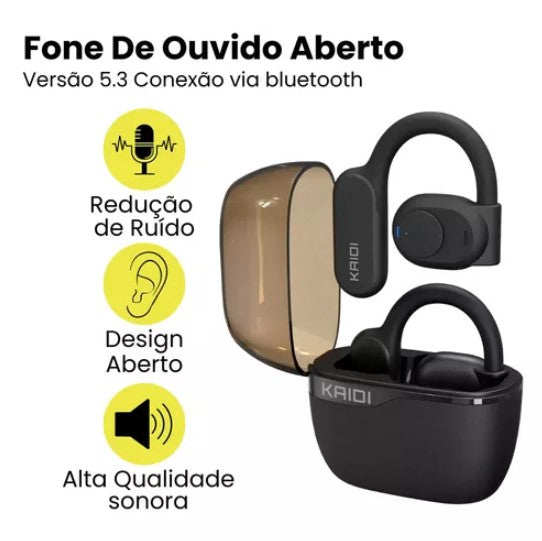 Fone Ouvido Kaidi Kd-792 Ows Bluetooth 5.3 Tipo Gancho Original