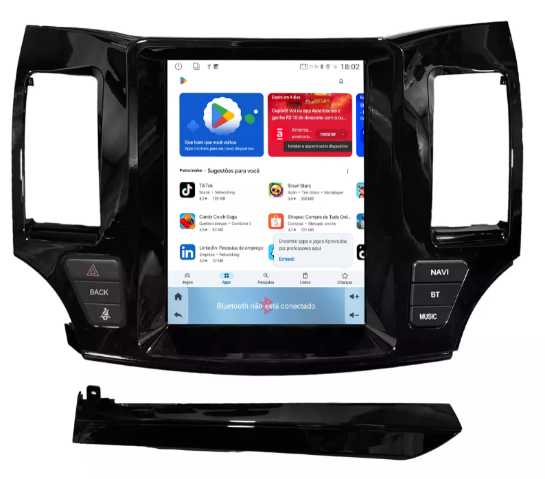Multimidia Tesla 9,7p Octacore Carplay 2gb 32gb Android 14