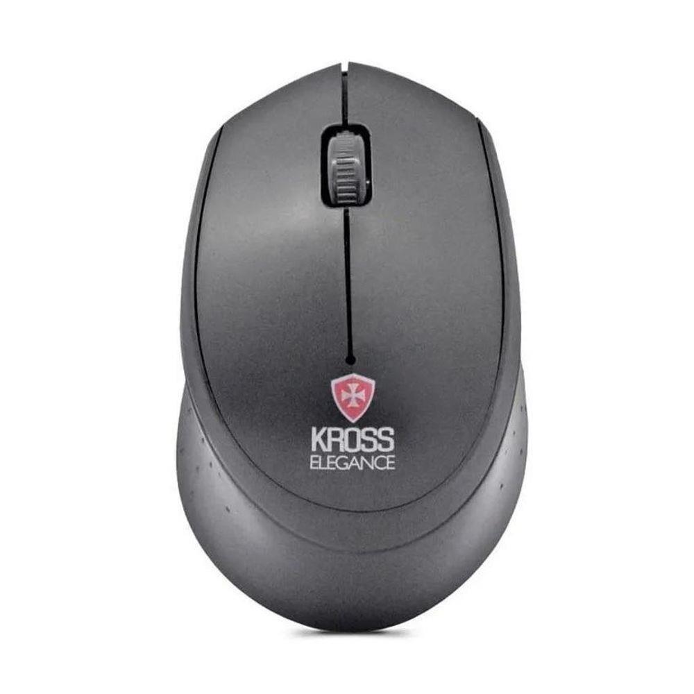Mouse Wirelesss Sem Fio Kross Recarregável USB 1.600 Dpi Preto Ke-M305