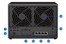 Servidor Synology NAS Diskstation, AMD Ryzen Dual Core, 8GB DDR4, Com 5 Baias - DS1522+