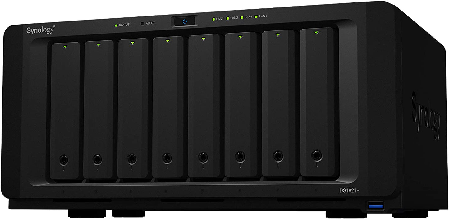 Nas Synology 8 Baias Desktop Série Plus - Ds1821+
