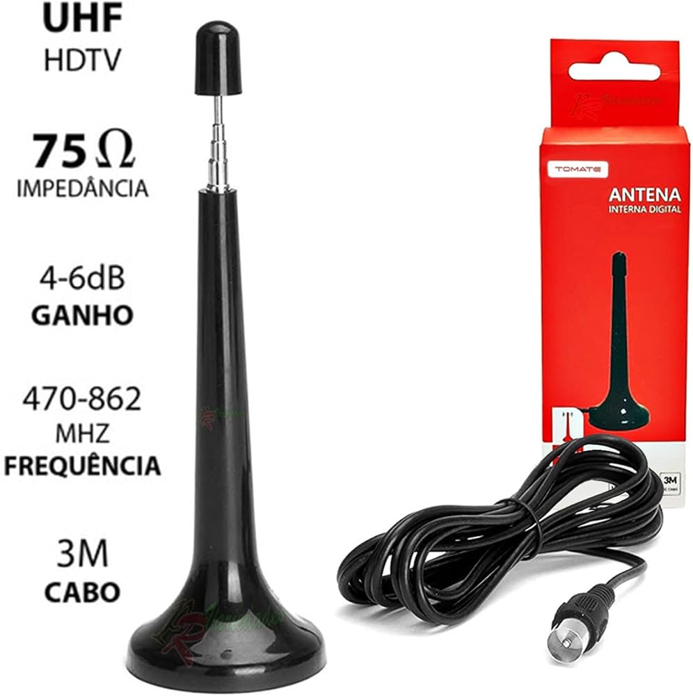 Antena Digital Interna Hdtv Uhf Tomate Mtv-3015