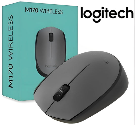 Mouse sem fio Logitech M170 com Design Ambidestro Compacto, Conexão USB e Pilha Inclusa - Preto