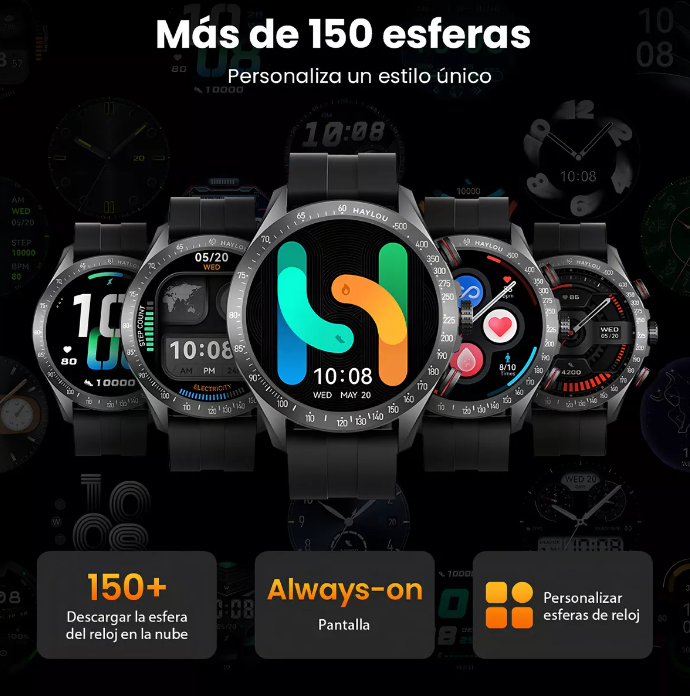 Relógio Smartwatch Haylou Solar Pro Ligação Bluetooth Ls18