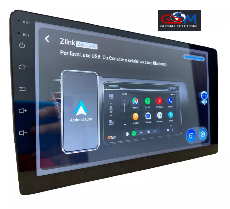 Central Multimidia 9'' Lelong Le-6320 4/64gb Carplay 4g Wifi  Android 14