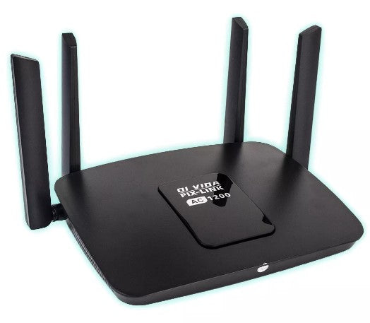 Roteador Wireless-n Wifi De Alto Desempenho 5 Portas 1200mbs 4 antenas